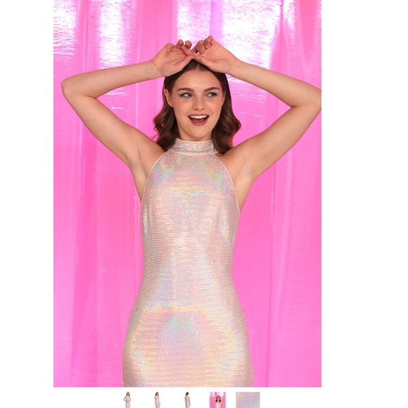 Donna Morgan Iridescent Cocktail Dress - Picture 4 of 7